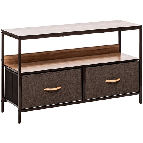 Комод Leset Локи 2 ящ, цвет Коричневый, ящики Темно-коричневые