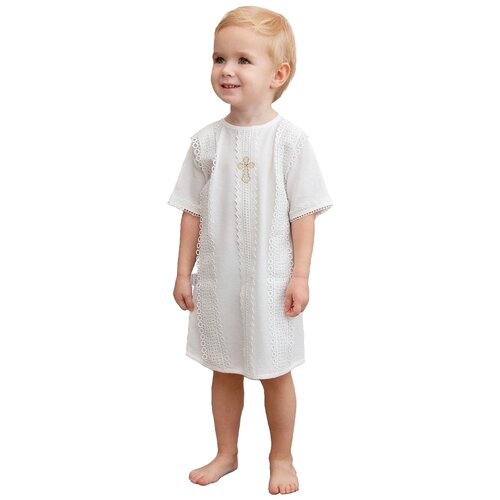 фото Рубашка jolly baby размер 80-86, молочный/золотистый