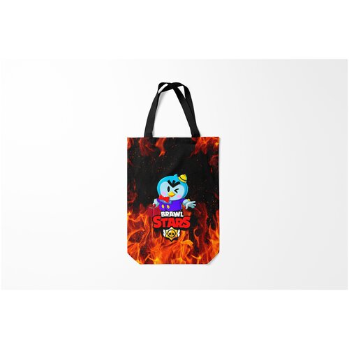 фото Сумка-шоппер / 31х42 см / геймерам / brawl stars mr.p burnettie