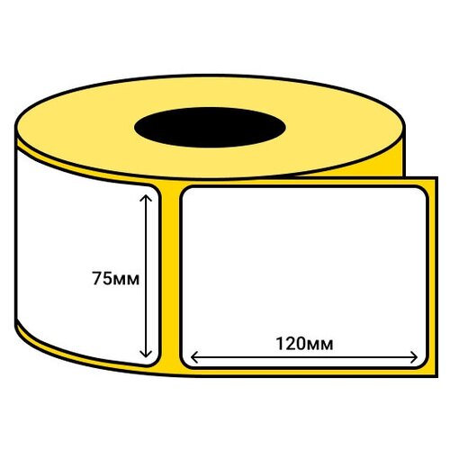 Термоэтикетка для Озон 75х120 ЭКО (втулка 40 мм, 300 эт/рул), 5 штук