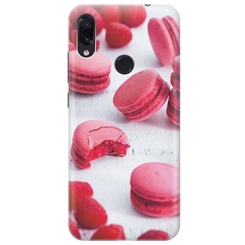 фото Ультратонкий силиконовый чехол-накладка для xiaomi redmi note 7 / note 7 pro с принтом "малиновые макаруны" gosso