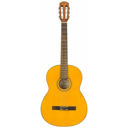 фото Fender esc-105 educational series классическая гитара c узким грифом, цвет натуральный, в комплекте чехол