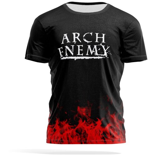 фото Футболка panin brand, размер s, черный, бордовый