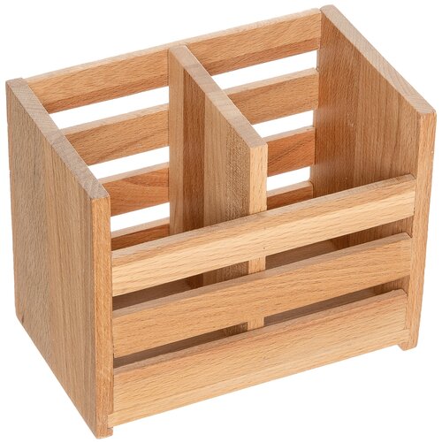 Подставка лоток для столовых приборов, Природный элемент, 161х131х100 мм