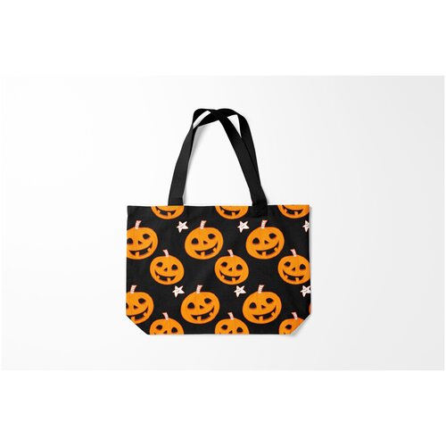фото Сумка-шоппер / 46х35 см / праздники / хэллоуин веселые тыквы burnettie