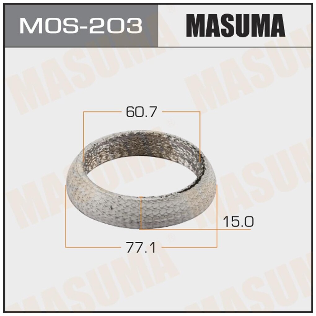 Кольцо глушителя MASUMA 60.7 x 77.1 MOS203