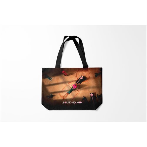 фото Сумка-шоппер / 46х35 см / сериалы / игра в кальмара обложка burnettie