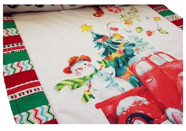 Яркость Лоскутное одеяло Новогоднее - фотография № 2