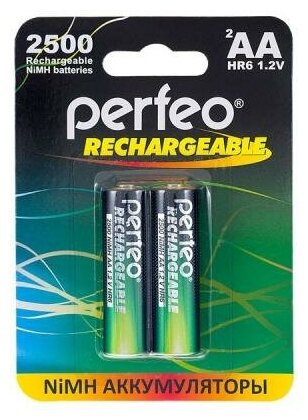 Perfeo Аккумуляторы Perfeo AA2500/2BL 2500 mAh AA 2 шт