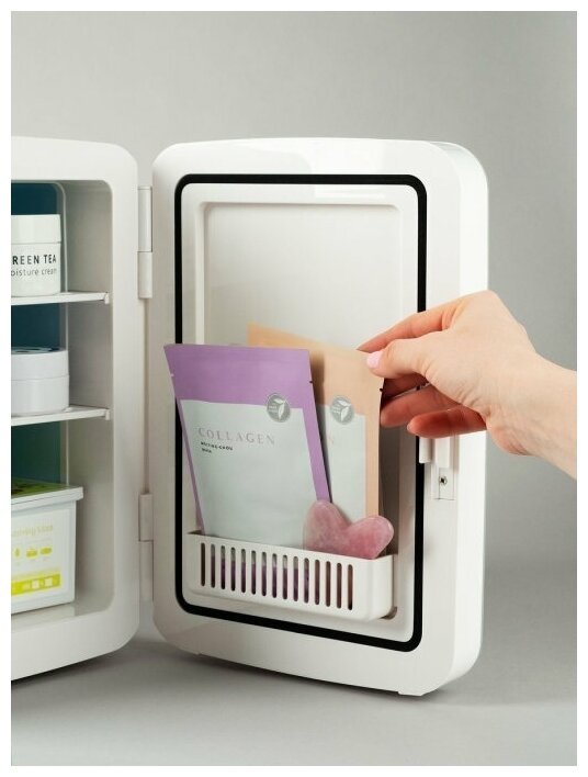 COOLBOXBEAUTY Мини-холодильник для косметики и лекарств Display 10 литров белый