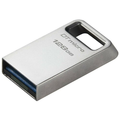 Флеш Диск 128Gb Kingston DataTraveler Micro DTMC3G2/128GB USB3.0 серебристый