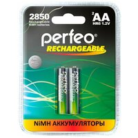 Perfeo AA2850mAh/2BL Аккумулятор Пластик