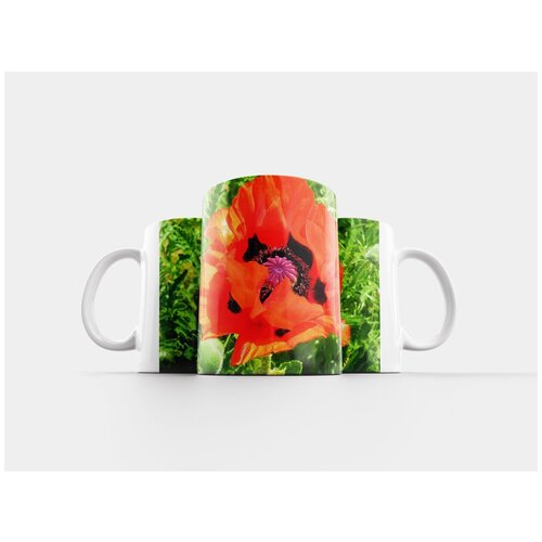 фото Кружка "цветок, цвести, красный" 320 мл lotsprints