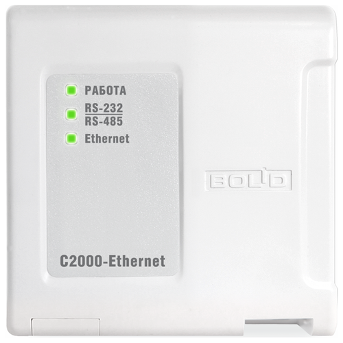 Переходник (адаптер) RS232/RS485-RJ-45, белый Болид (С2000-Ethernet) ds1102p конвертер rs232 rs485 ethernet poe питание через ethernet