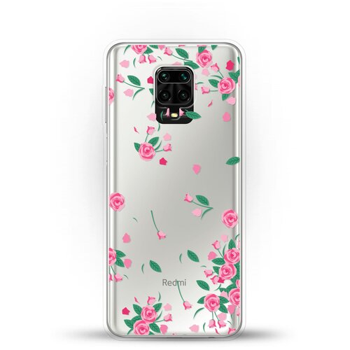 фото Силиконовый чехол розочки на xiaomi redmi note 9s andy & paul