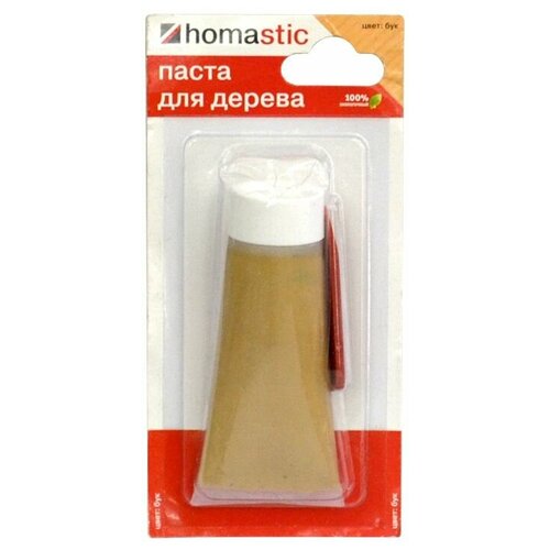 Паста Homastic для восстановления паркета и ламината, Бук, 50 гр.