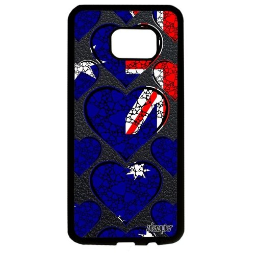 фото Защитный чехол для // galaxy s7 edge // "флаг австралии с сердцем" стиль дизайн, utaupia, цветной