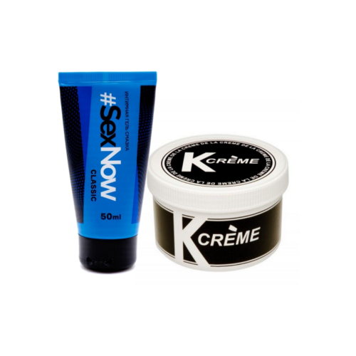 Анальная крем -смазка на масляной основе K "Crème" 150 мл + интимный гель -лубрикант для секса на водной основе SexNow Classic 50 мл