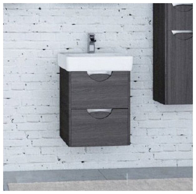 Сильва 50 1A211701SIW50 Тумба 39.5x56x44.5 см (дуб макиато) Акватон - фото №12