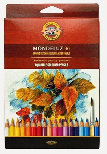 Изображение товара Акварельные карандаши KOH-I-NOOR Набор карандашей акварельных худож. "Mondeluz" KOH-I-NOOR, 36цв.
