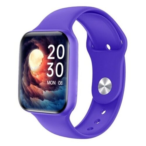 фото Умные часы x22 kuplace/ smart watch x22 / x22 с полноразмерным экраном и активной боковой кнопкой, сиреневый