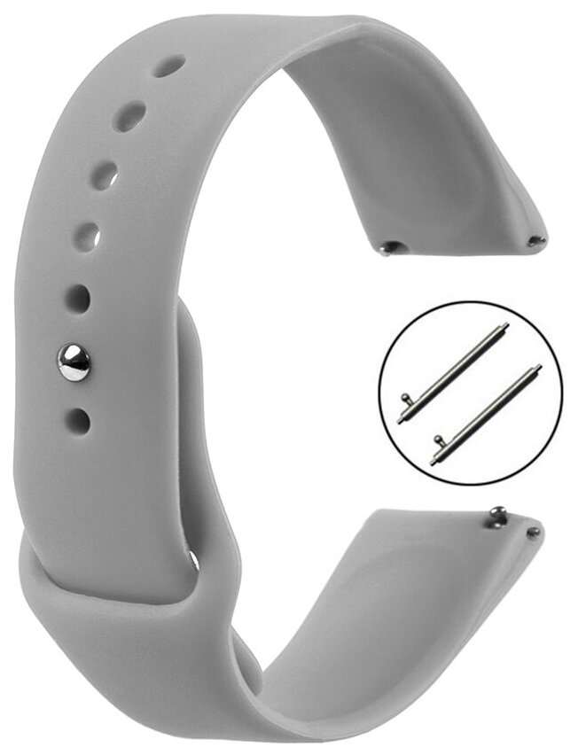 Ремешок для Smart Watch серый 20 мм