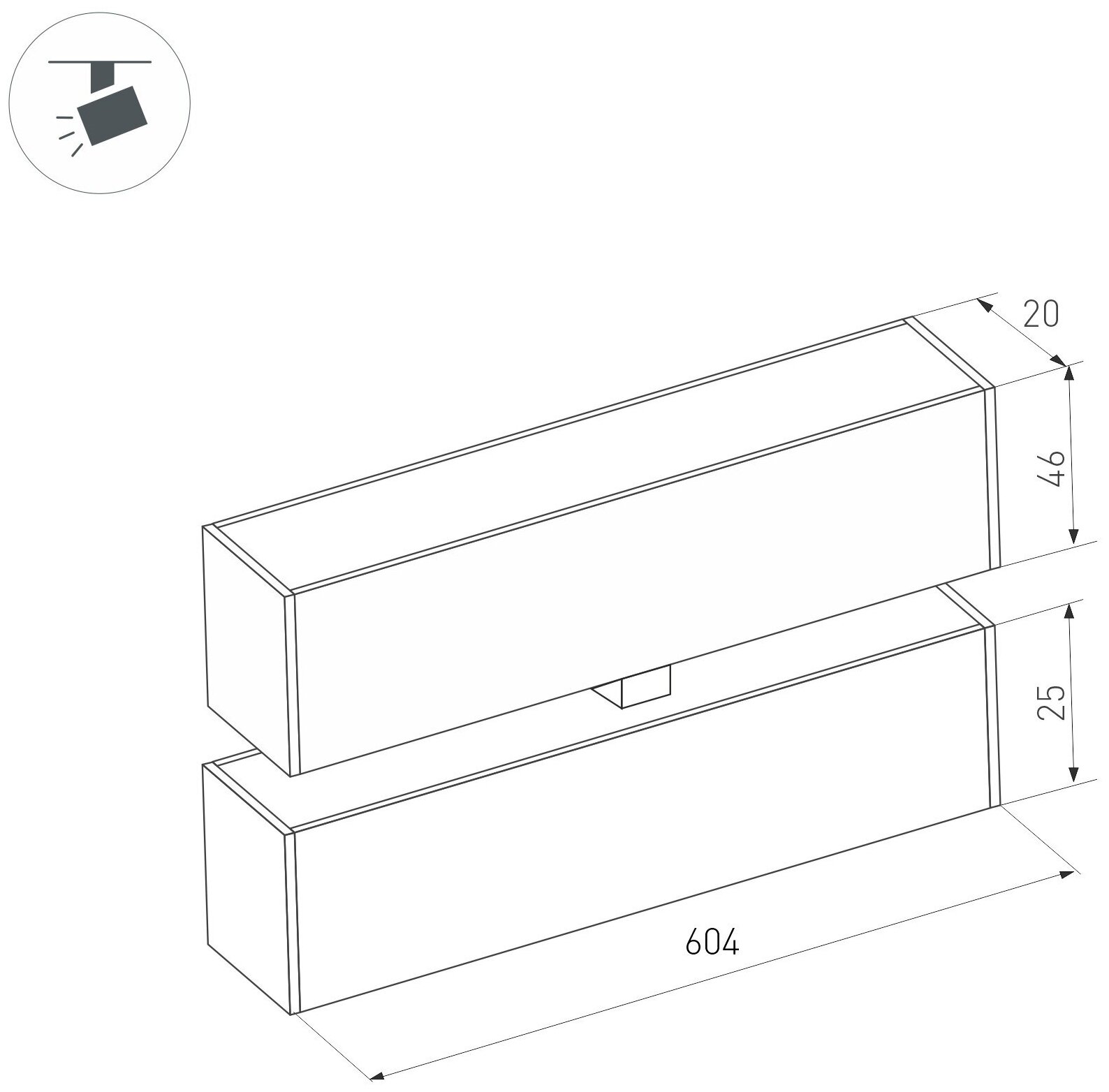 Трековый светильник магнитный 24V MAG-FLAT-FOLD-25-S600-18W Warm3000 (BK, deg, 24V) (IP20 Металл) Arlight 034238 - фотография № 2