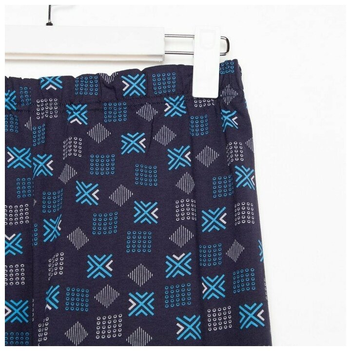 Комплект мужской (футболка, брюки), цвет синий, размер 50 - фотография № 7