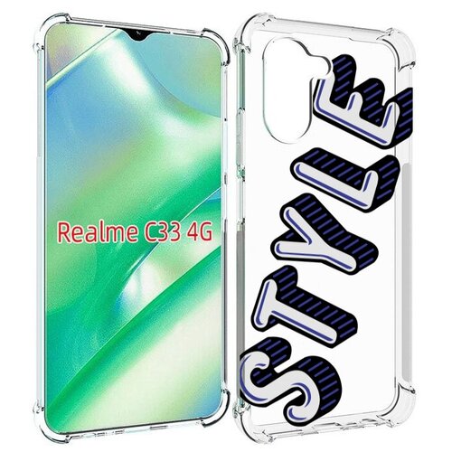 Чехол MyPads стиль для Realme C33 4G задняя-панель-накладка-бампер чехол mypads баронесса для realme c33 4g задняя панель накладка бампер