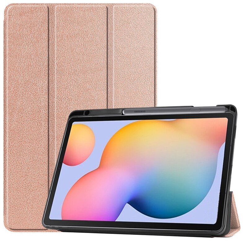 Чехол-обложка MyPads iL Sottile для Samsung Galaxy Tab S6 Lite 10.4 SM-P610 / P615 / S6 Lite 2022 Edition (SM-P613) ультратонкий трансформируется .