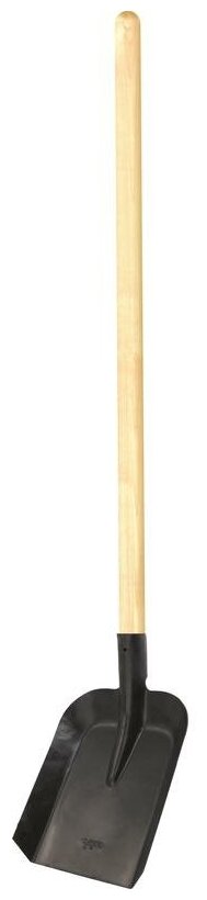 Лопата совковая с деревянным черенком несорт амет (61461/614155) - фотография № 1