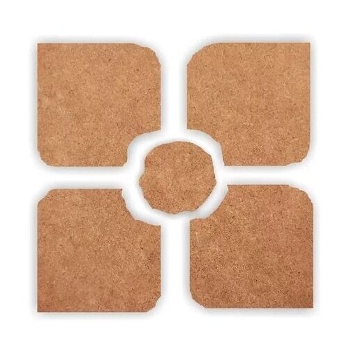 Заготовка ART Board Creative «Coaster Puzzle», 30x30 см., Подставки пазл №2, Craftsmen.store