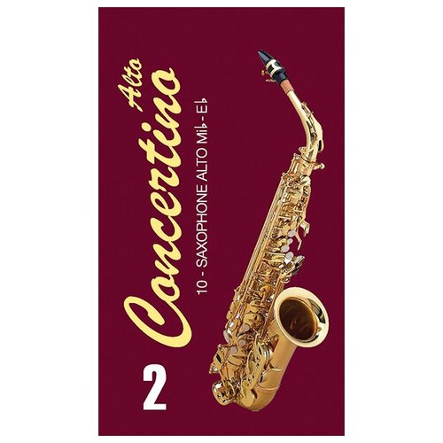 FR17SA02 Concertino Трости для саксофона альт № 2 (10шт), FedotovReeds sr4125 zz трости для саксофона альт 2 5 10шт vandoren