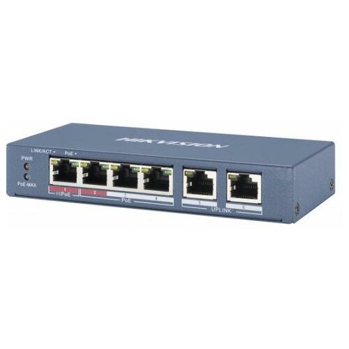 Коммутатор HIKVISION DS-3E0106HP-E 504400₽