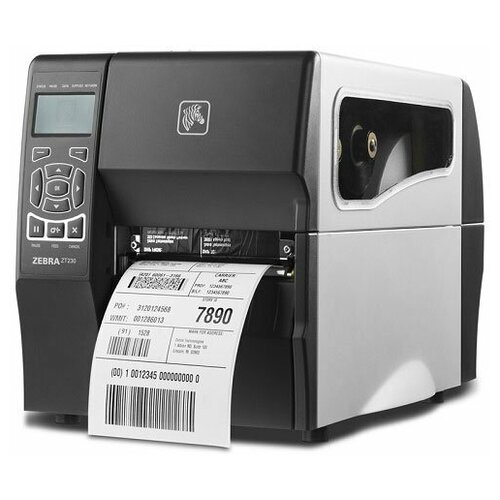 Zebra Technologies Zebra ZT230 [ZT23042-T2E200FZ] {203 dpi, Euro and UK cord, Serial, USB, Int , Cutter with Catch Tray}