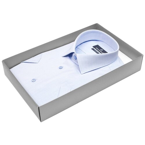 фото Рубашка poggino 7001-05 цвет голубой размер 54 ru / xxl (45-46 cm