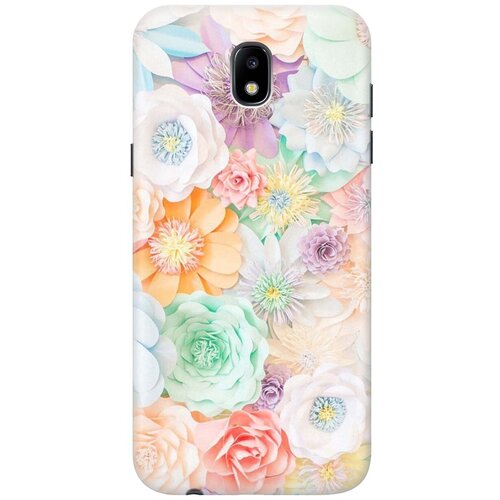фото Gosso ультратонкий силиконовый чехол-накладка для samsung galaxy j5 (2017) с принтом "цветочное многообразие"