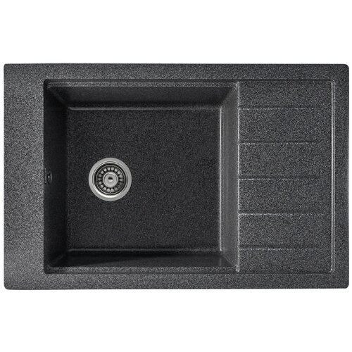 Врезная кухонная мойка 77.5х50.5см, Gerhans B28, 24 графит