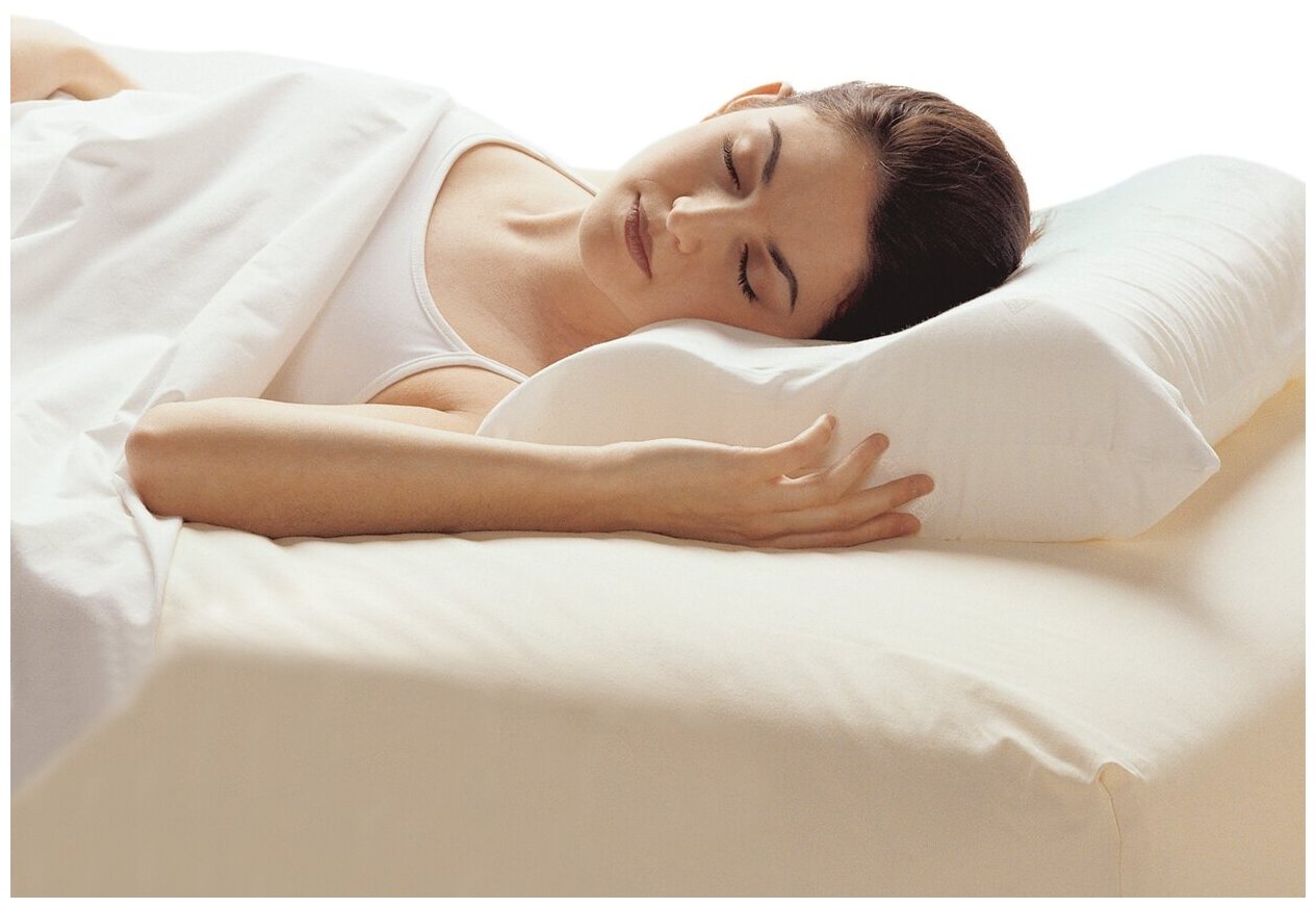 Подушка ортопедическая для сна анатомическая с эффектом памяти взрослых Sonberry Cool Gel Ergonomic с охлаждающим гелем - фотография № 6