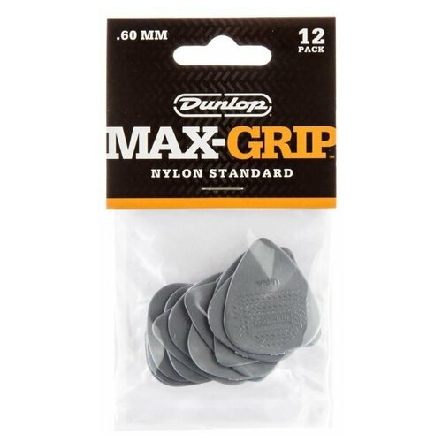 Набор медиаторов для гитары 12 штук 0.60mm Dunlop 449P.60 Nylon Max-Grip