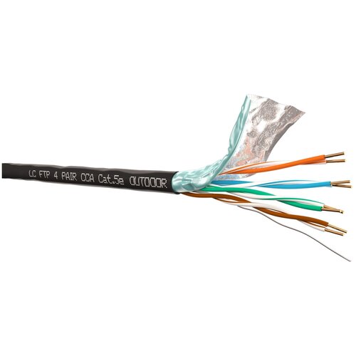 Витая пара LC Витая пара LC FTP4 cat.5e, 305м, CCA, наружный, черный