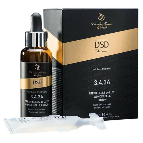 Divination Simone DeLuxe 3.4.3A HAIR LOSS TREATMENTS Лосьон для кожи головы Фреш целлс де Люкс, 129 г, 60 мл, 2 уп.