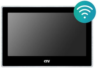 Видеодомофон CTV-M5702 Black (Черный) Монитор с 7" сенсорным дисплеем, поддержкой формата AHD и записью в Full HD с удаленным доступом WI-FI 1