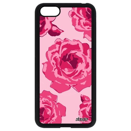 фото Противоударный чехол для мобильного // huawei y5 2018 // "цветы" бутон стиль, utaupia, розовый