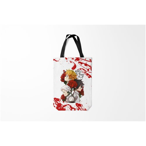 фото Сумка-шоппер / 31х42 см / аниме / обещанный неверленд yakusoku no neverland burnettie