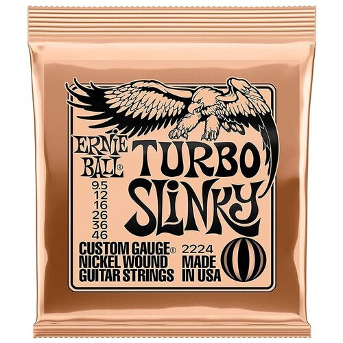 Ernie Ball 2224 - струны для электрогитары струны для электрогитары ernie ball 2228 nickel wound slinky mighty 8 5 40