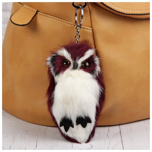 фото Пушистик на кольце "яркий совёнок" микс 13х8х6 см magic