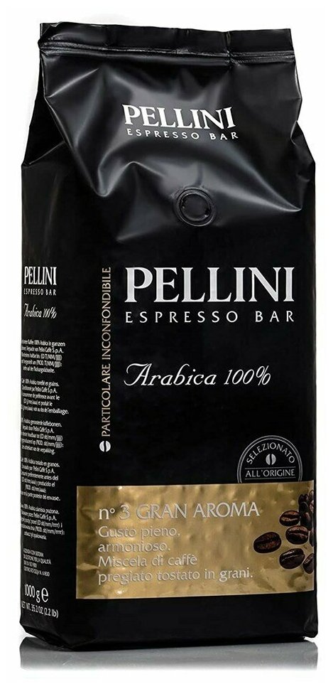 Кофе в зернах Pellini "Gran Aroma" 100% арабика, 1кг. - фотография № 1