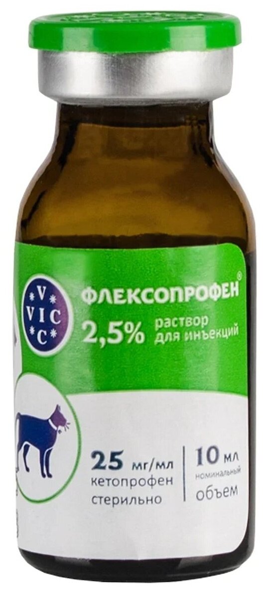 Раствор VIC Флексопрофен 2,5%, 10 мл, 1уп.