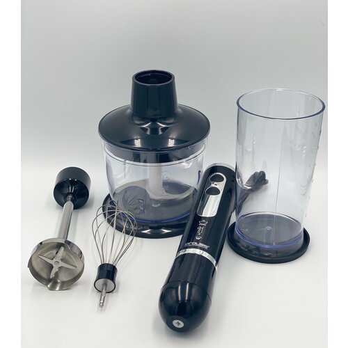 Погружной блендер 4 в 1 стационарный измельчитель электрический Proliss pro-2936 черный чоппер мощный 1200w 250000₽